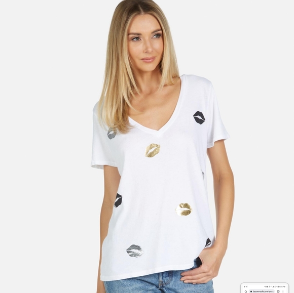 LAUREN MOSHI Foil Kisses Tee - Picture 3 of 4